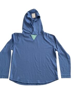 B DRADDY Junior Pima Cotton Willie Hoodie Youth Blue Sz 8 Golf Athleisure NWT